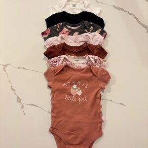 Girls 3M cotton Onesies bundle of 7
